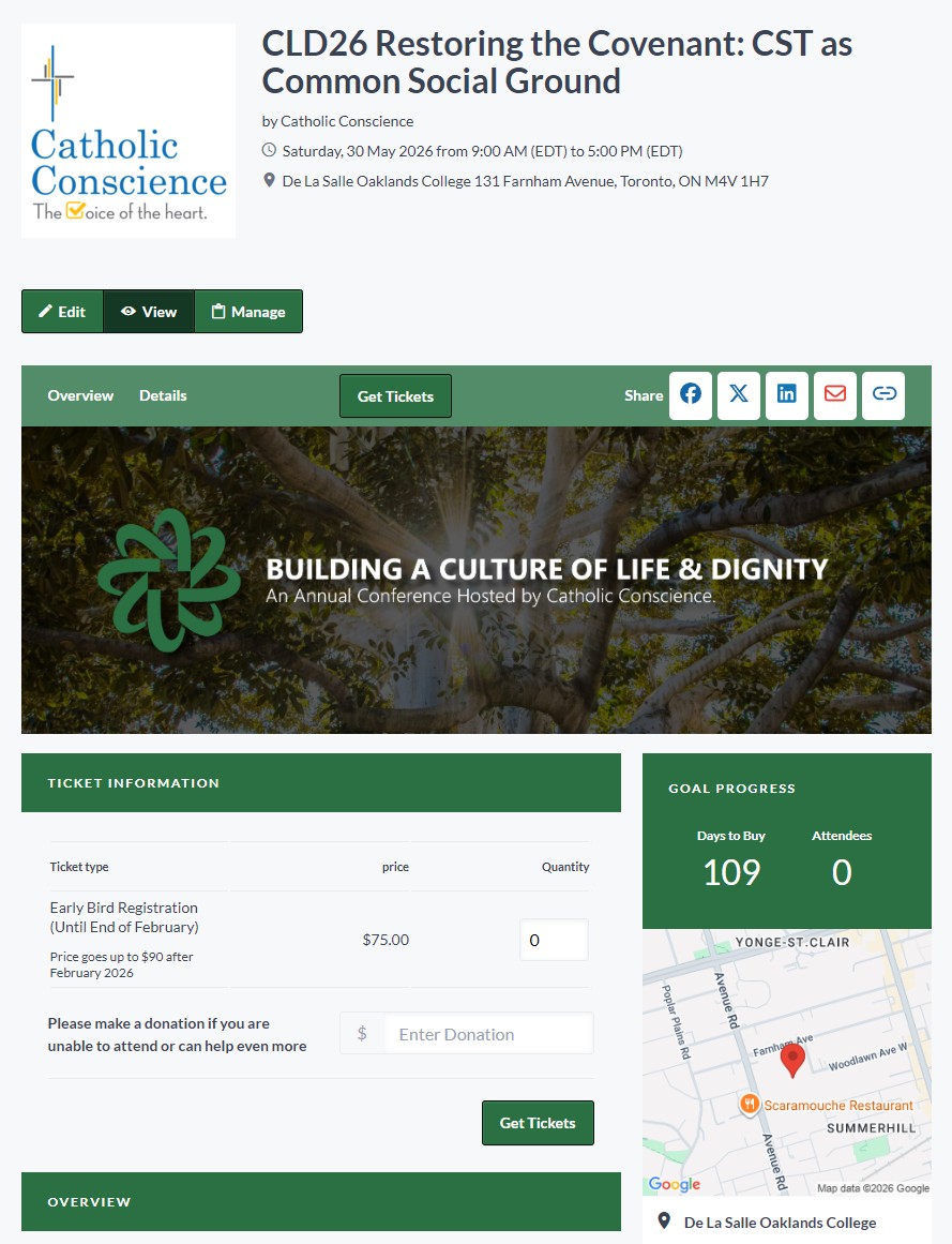 Registration via Canada Helps